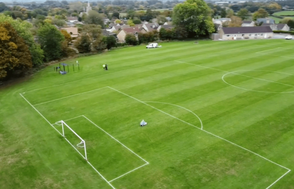 Football Pitch Line Marking & Maintenace Melksham & Chippenham JH Jones